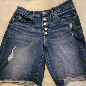 Time and Tru High Rise Bermuda Shorts Sz 12